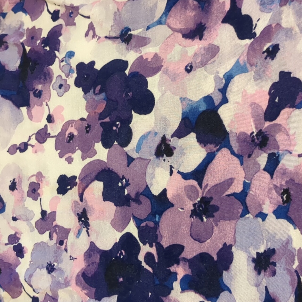 Simply Vera Vera Wang Floral Tank Top - Purple and Pink - Picture 6 of 10